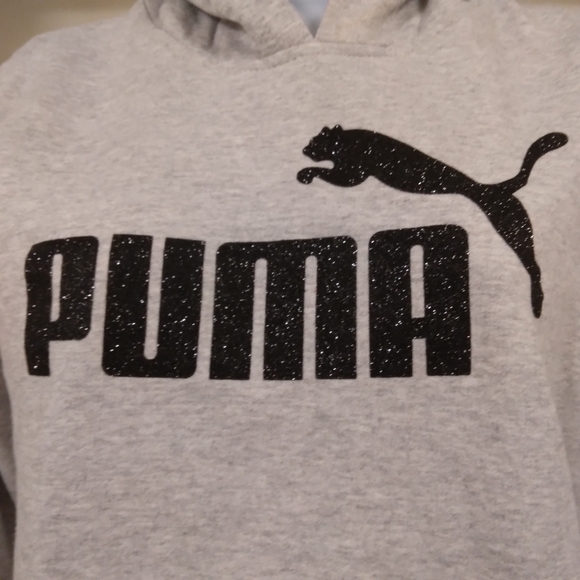 Puma Glitter Hoodie Pullover Sweater - Picture 3 of 5